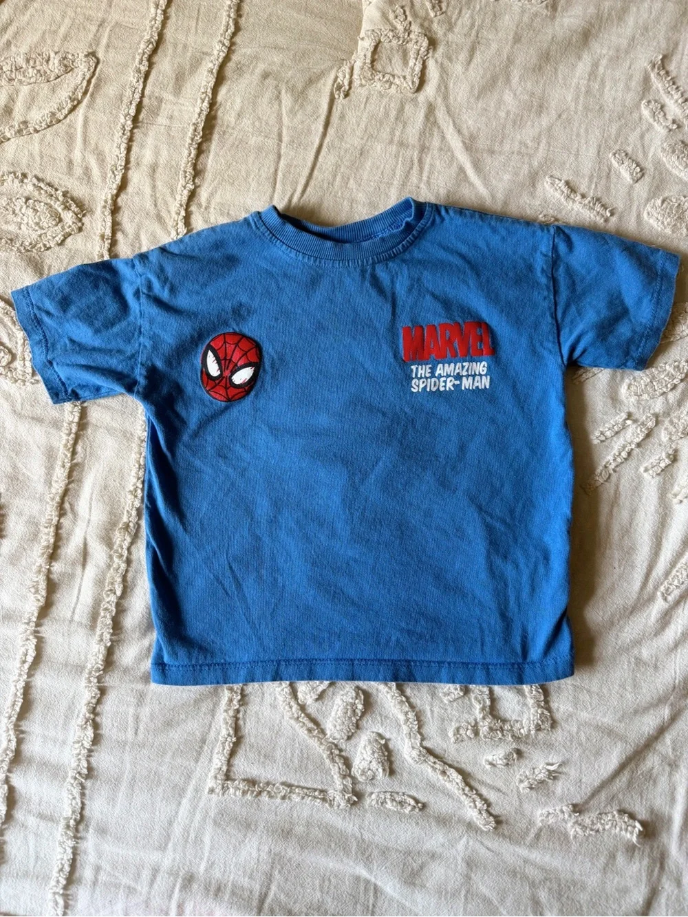 Zara Blue Kids Spider-Man Graphic Tee with Red Accents - Picture 2 of 4